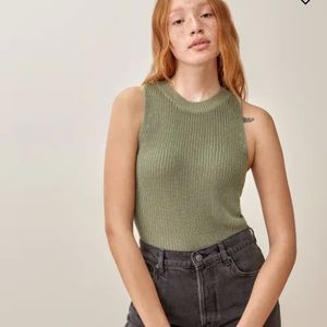 Reformation Lilac Top in GREEN